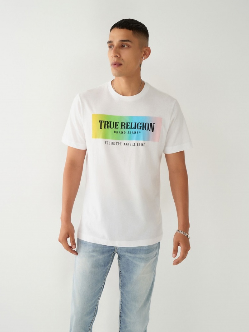 T Shirts True Religion Be You True Pride Femme Noir | YGO-45606504