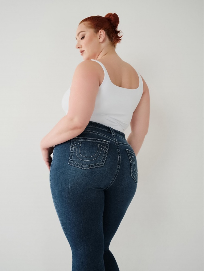 Curvy Skinny Jeans True Religion Jennie Curvy Mince Ankle Jean Femme Bleu | IIS-59952303