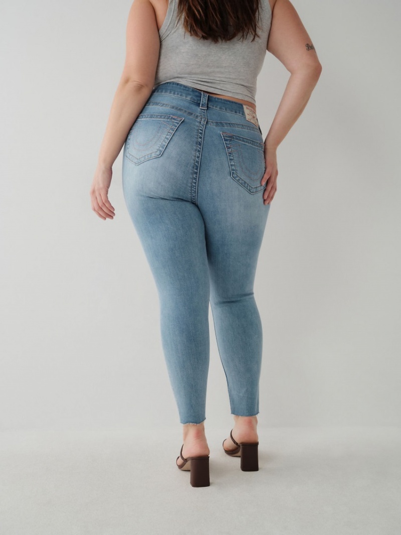 Curvy Skinny Jeans True Religion Jennie Curvy Mince Ankle Jean Femme Beige | CIY-35263199