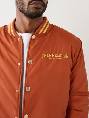 Veste Bomber True Religion Arched Tr Homme Kaki | AKN-68594016