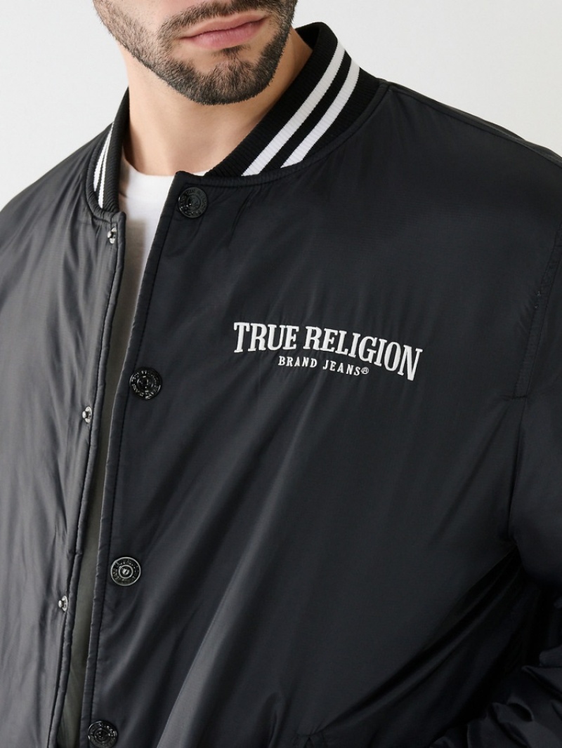 Veste Bomber True Religion Arched Tr Homme Beige | UNP-19372002