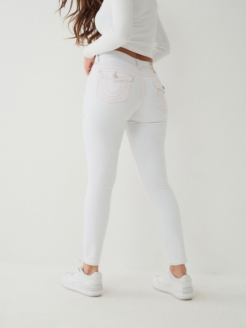 Curvy Skinny Jeans True Religion Jennie Big T Femme Kaki | BWF-73963118