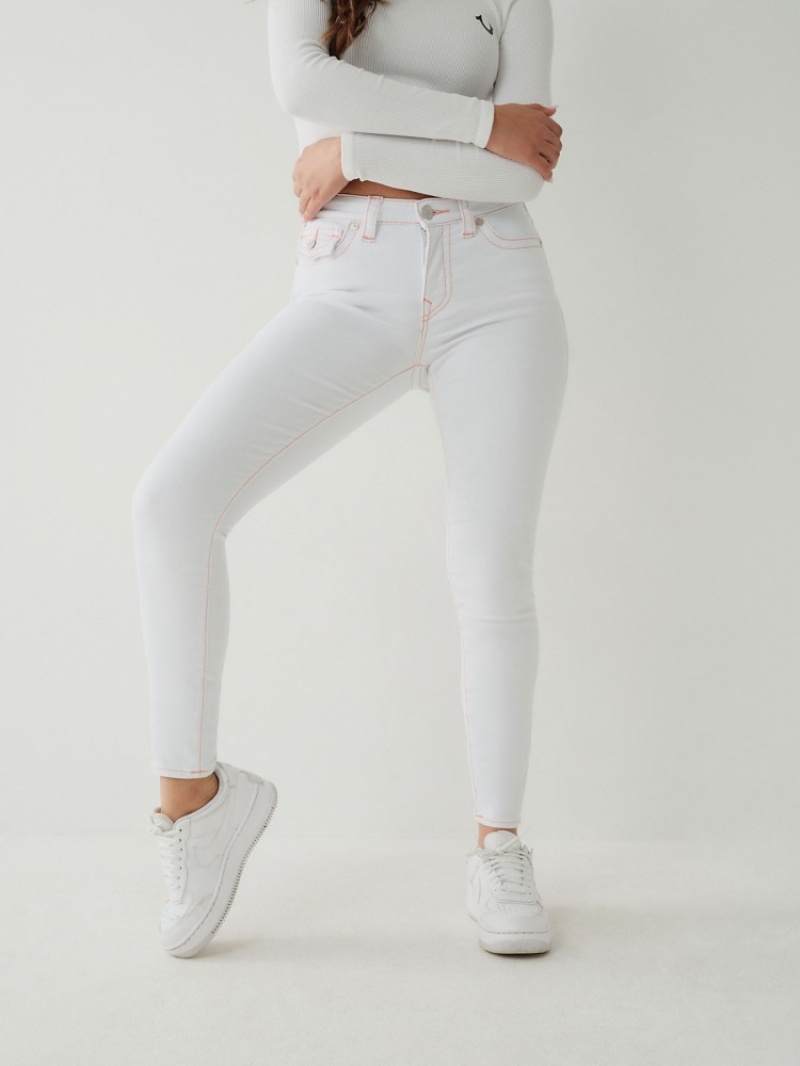 Curvy Skinny Jeans True Religion Jennie Big T Femme Kaki | BWF-73963118