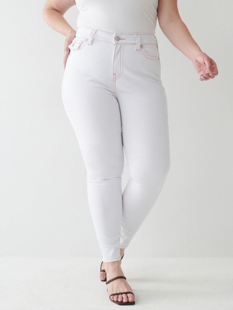 Curvy Skinny Jeans True Religion Jennie Big T Femme Kaki | BWF-73963118