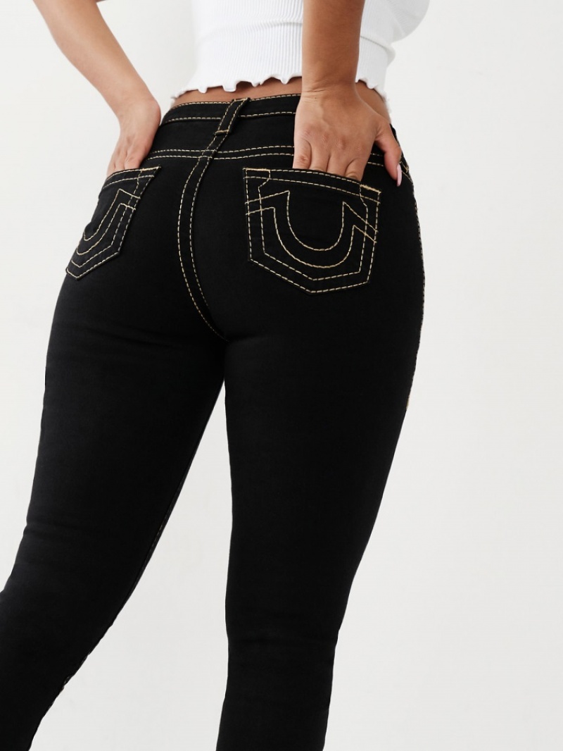 Curvy Skinny Jeans True Religion Jennie Big T Femme Noir | WGJ-43869779