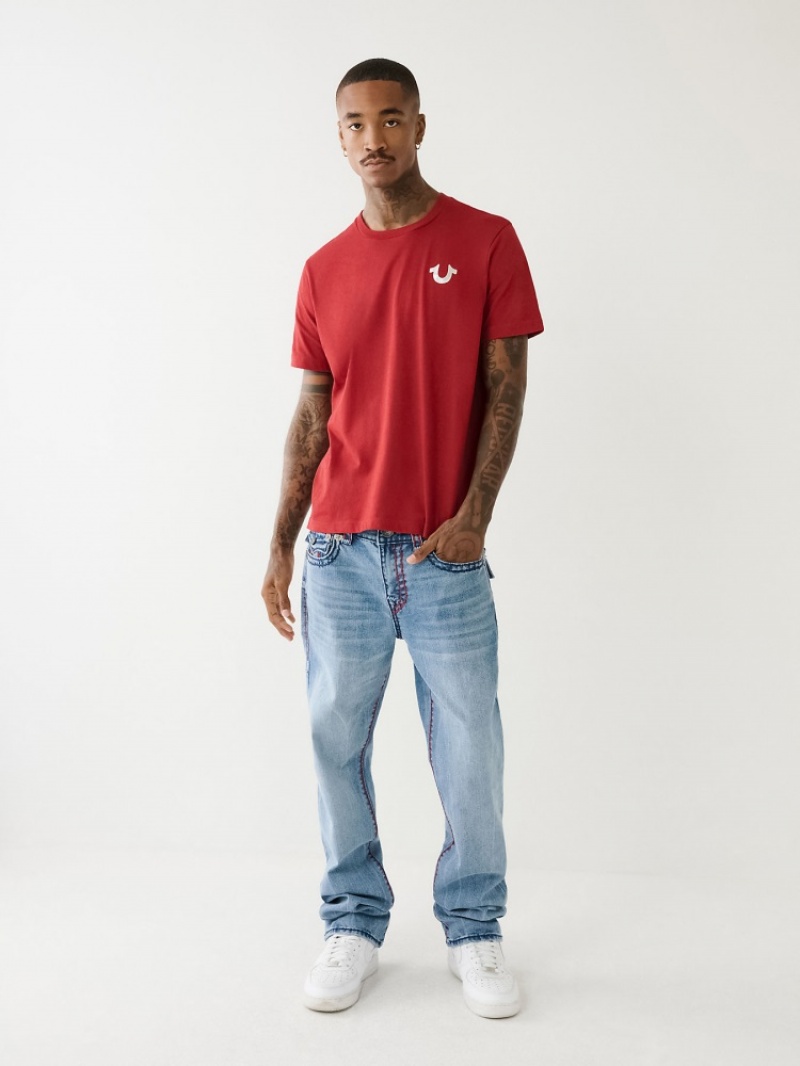 T Shirts True Religion True Religion Logo Crew Homme Beige | ONA-11654734