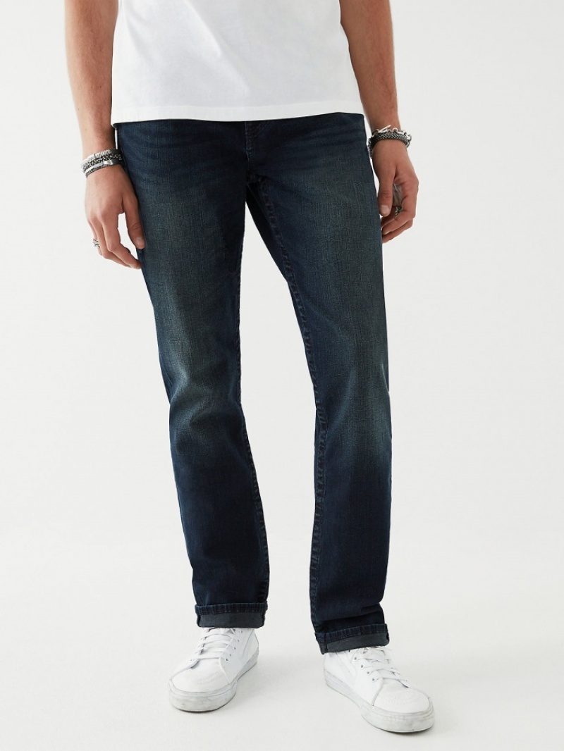 Slim Jeans True Religion Geno Big T Stitch Homme Bleu | DKF-48767875