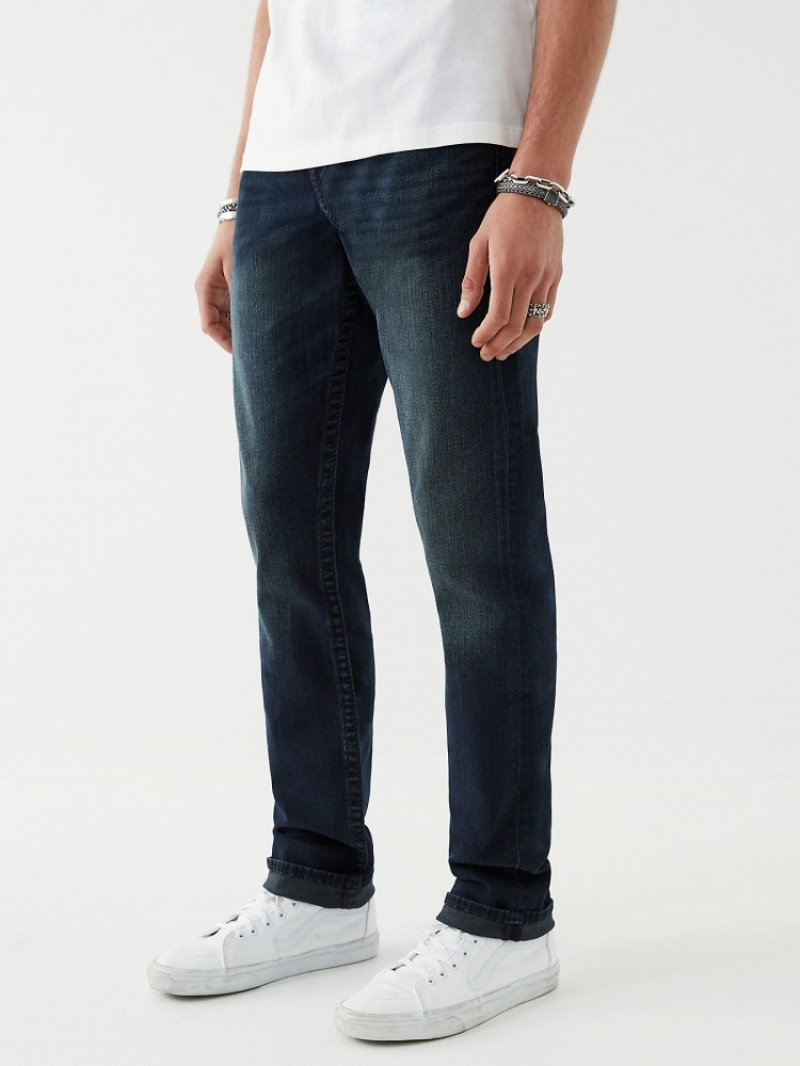 Slim Jeans True Religion Geno Big T Stitch Homme Bleu | DKF-48767875