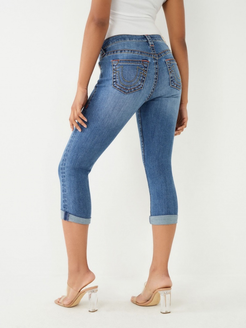 Curvy Skinny Jeans True Religion Jennie Big T Femme Bleu Marine | JTI-92799595