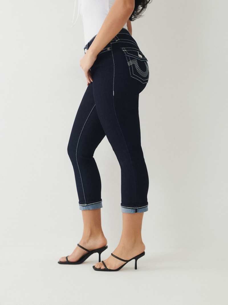 Curvy Skinny Jeans True Religion Jennie Big T Femme Bleu Marine | ZWR-36143342