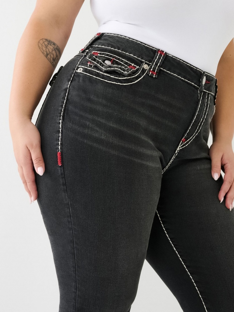 Curvy Skinny Jeans True Religion Plus Jennie Mid Rise Super T Femme Bleu | QVX-00435030