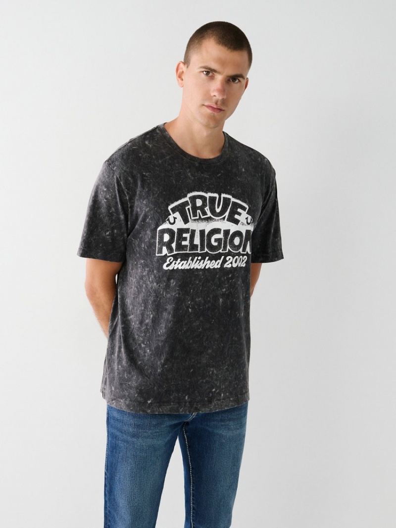 T Shirts True Religion True Relaxed Homme Bleu Marine | HLG-10862747