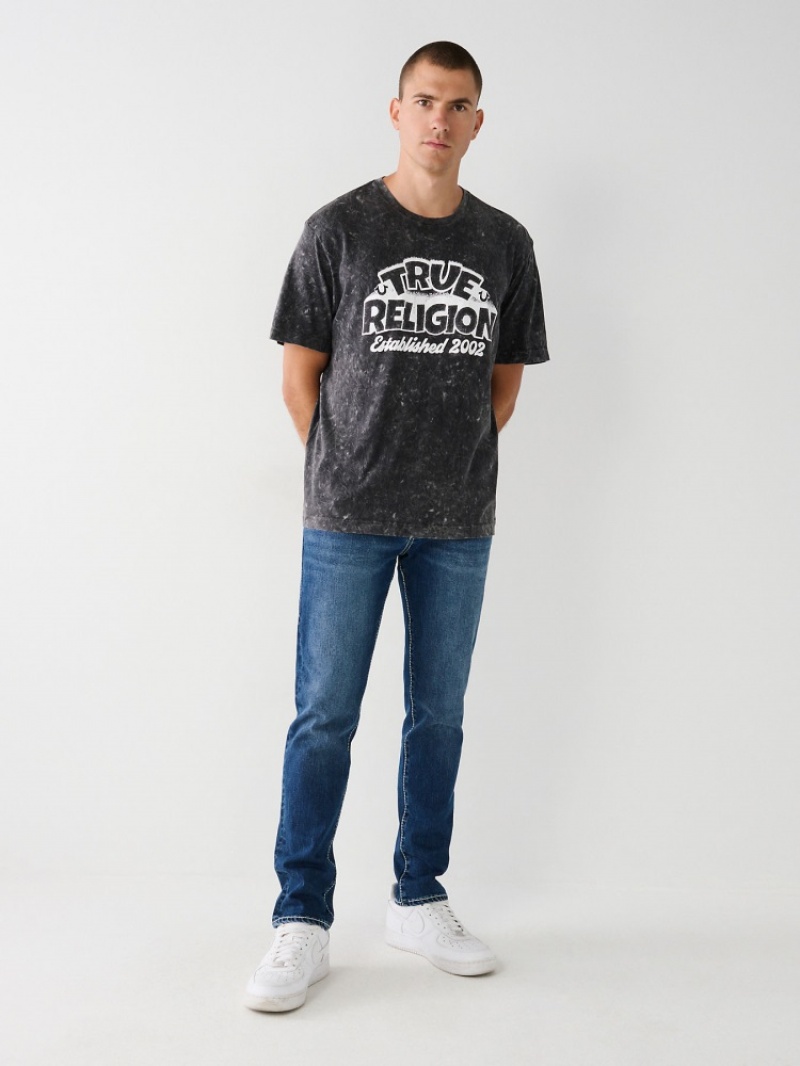 T Shirts True Religion True Relaxed Homme Bleu Marine | HLG-10862747