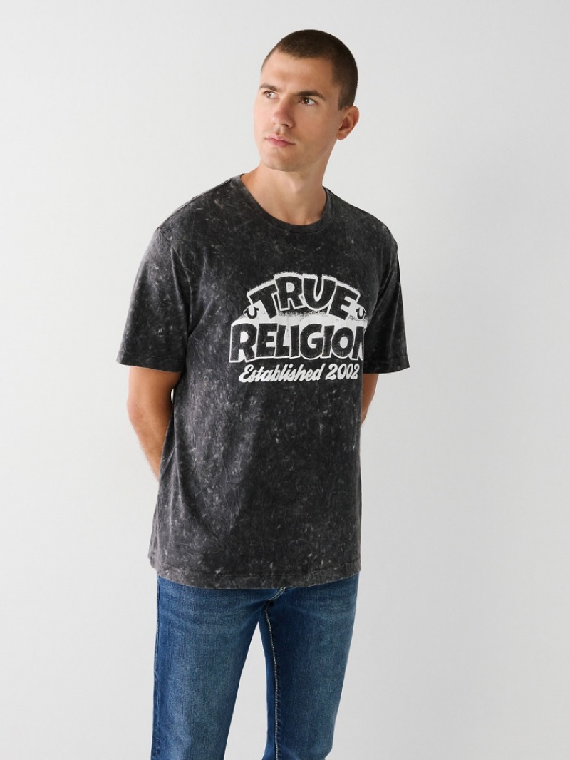 T Shirts True Religion True Relaxed Homme Bleu Marine | HLG-10862747