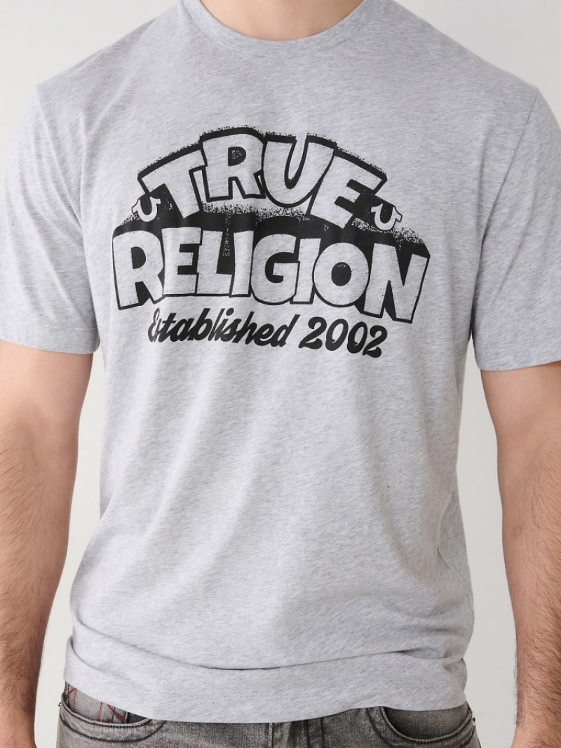 T Shirts True Religion True Relaxed Homme Bleu | QPS-13149210