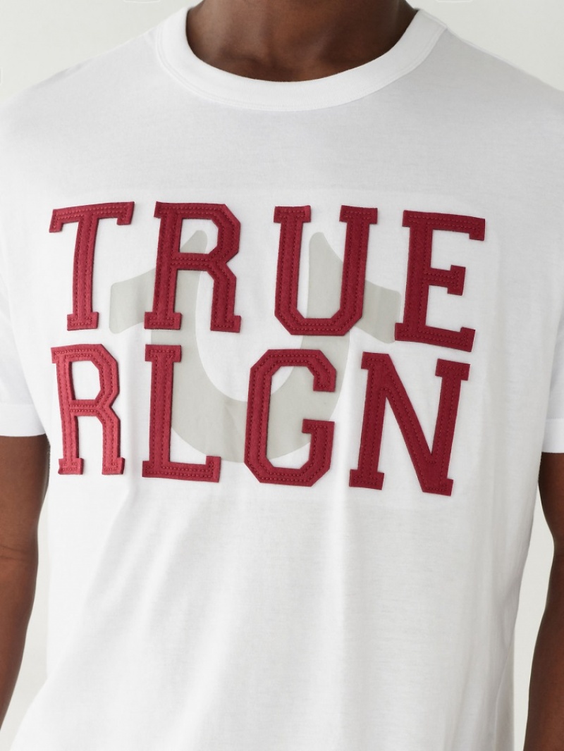 T Shirts True Religion True Relaxed Homme Noir | KTV-13793592