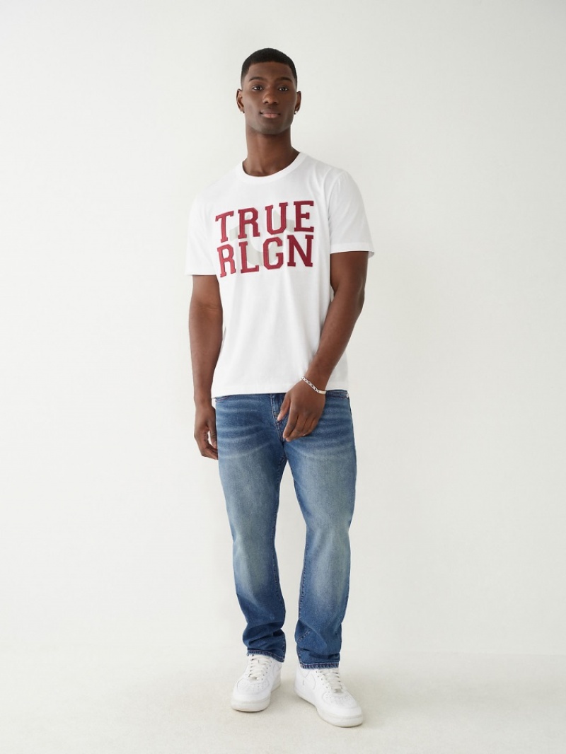 T Shirts True Religion True Relaxed Homme Noir | KTV-13793592