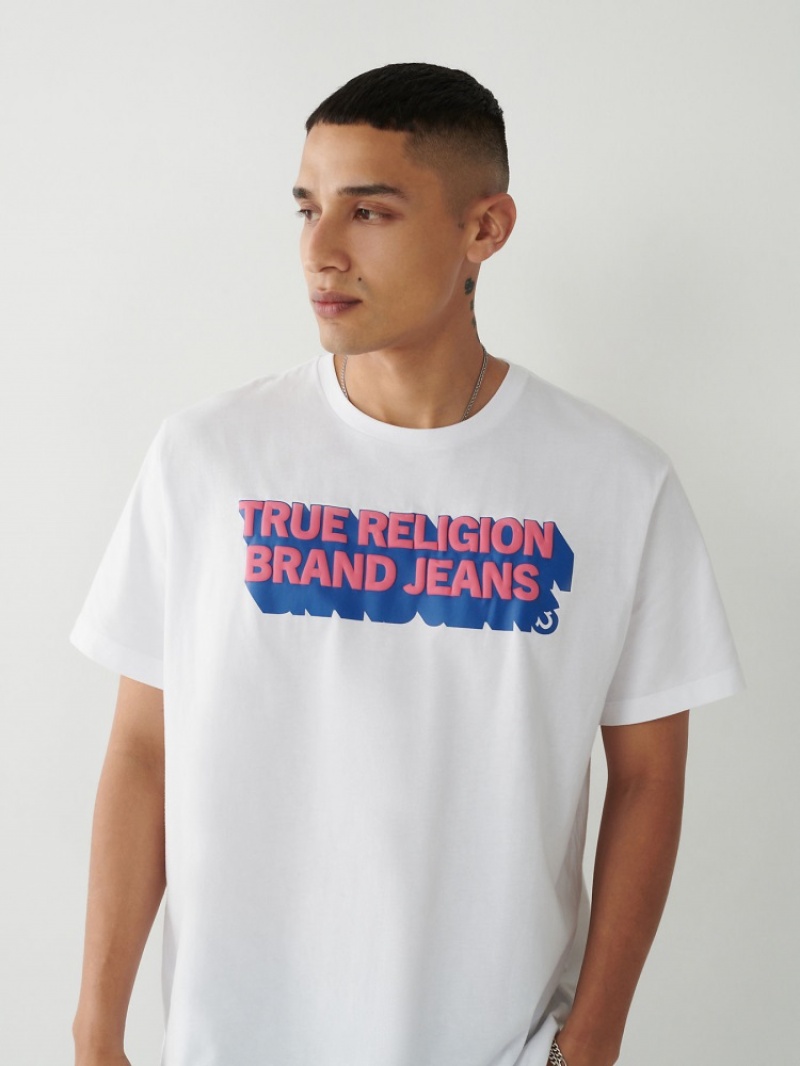 T Shirts True Religion True Relaxed Homme Bleu Marine | CRS-24913191