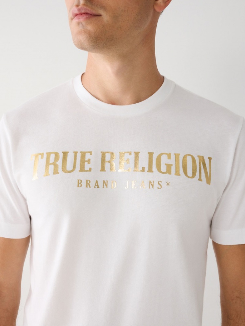 T Shirts True Religion True Logo Homme Noir | LTI-60143260