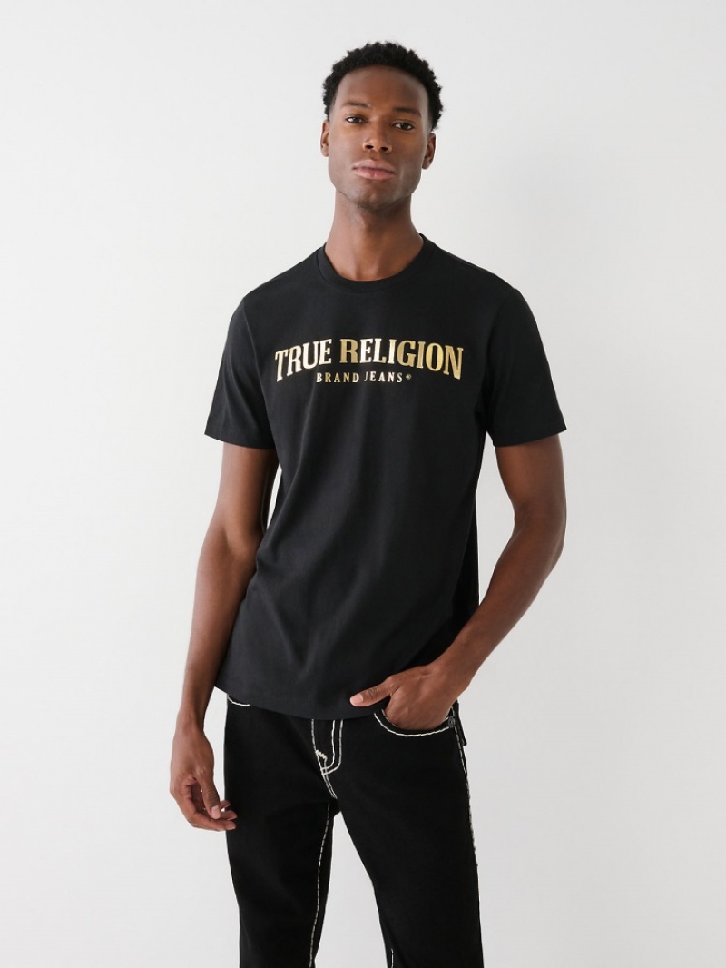 T Shirts True Religion True Logo Homme Blanche Bleu Marine | KIO-81411970