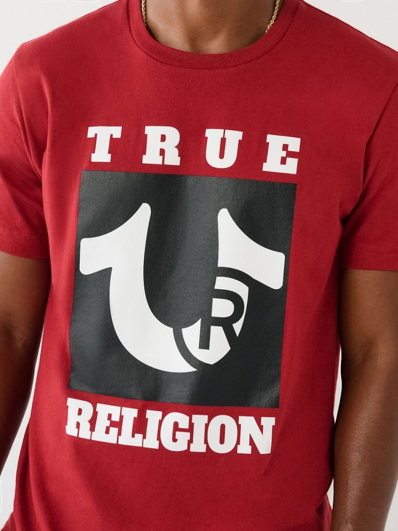 T Shirts True Religion True Logo Homme Vert Olive | BAQ-17216500