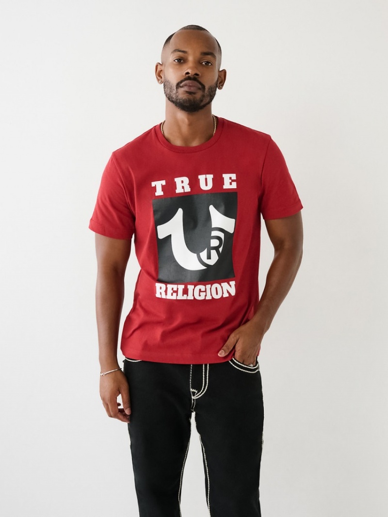 T Shirts True Religion True Logo Homme Vert Olive | BAQ-17216500