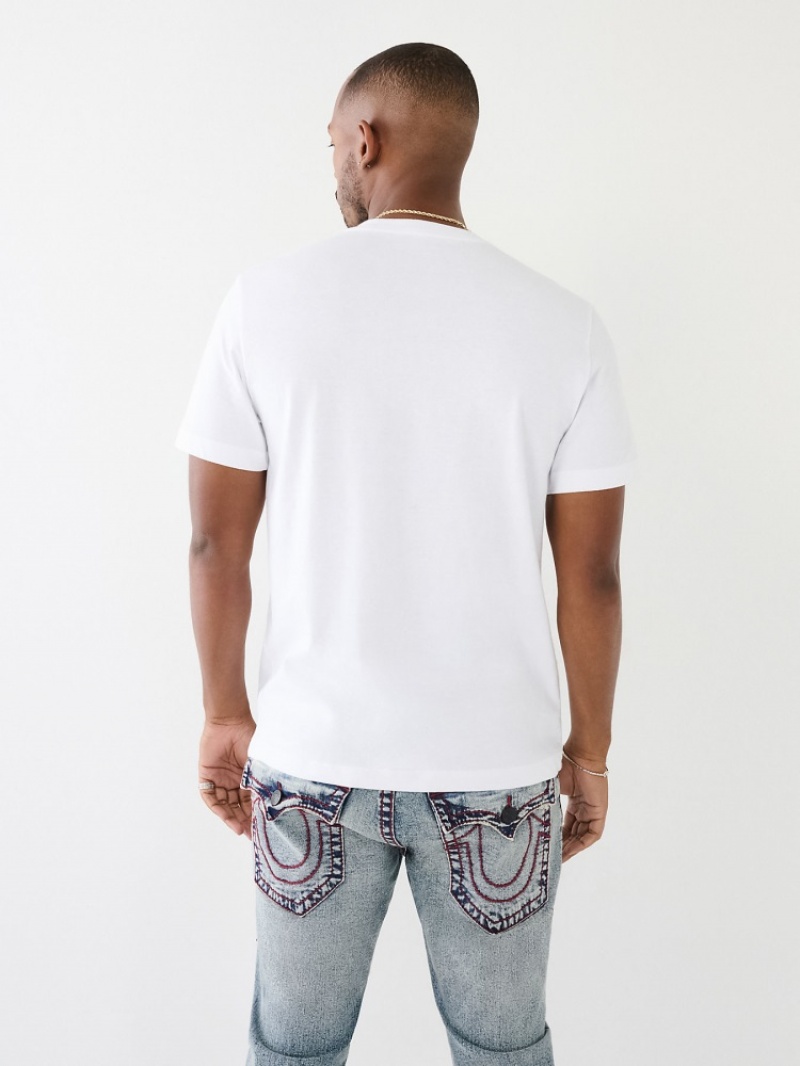 T Shirts True Religion True Logo Homme Bleu Marine | CJX-57817564