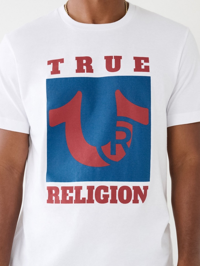 T Shirts True Religion True Logo Homme Bleu Marine | CJX-57817564