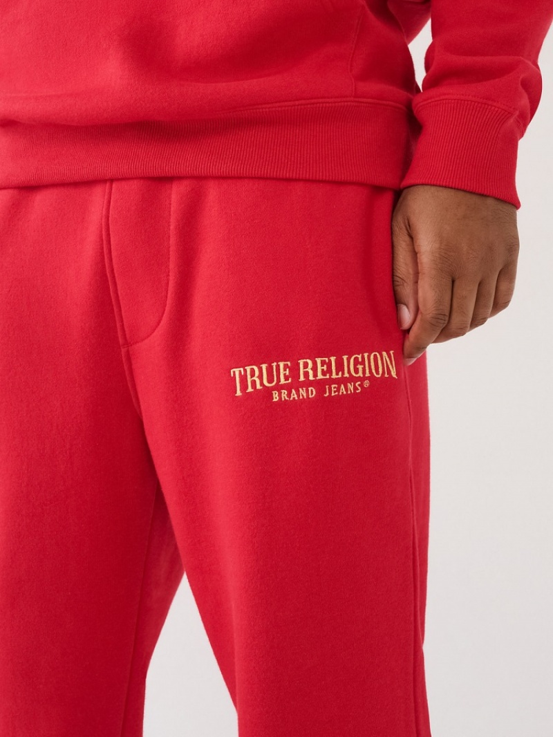 Pantalon Survêtement True Religion True Logo Homme Blanche Bleu Marine | MZW-20203345