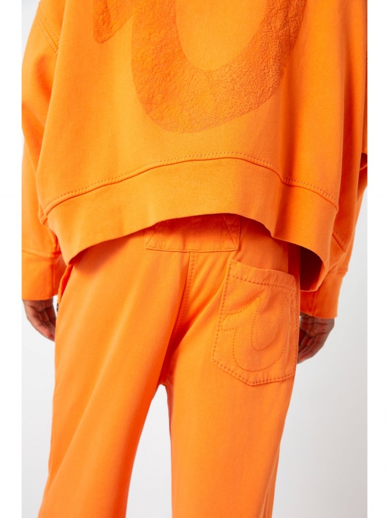 Pantalon Survêtement True Religion Sebastien Ami X True Religion Big Rick Sweat Pant Homme Orange Rose | DVY-99274643