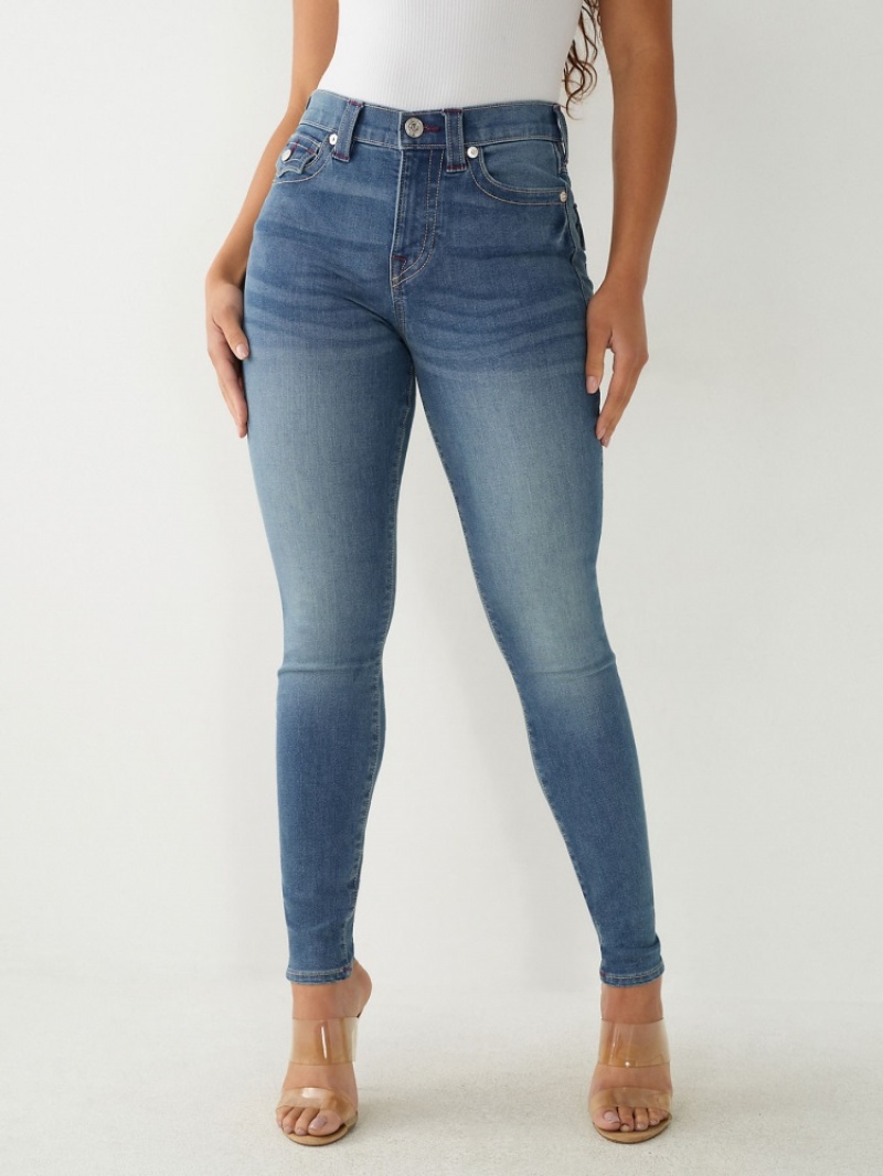 Super Skinny Jeans True Religion Halle High Rise Femme Jaune | KIN-96104805