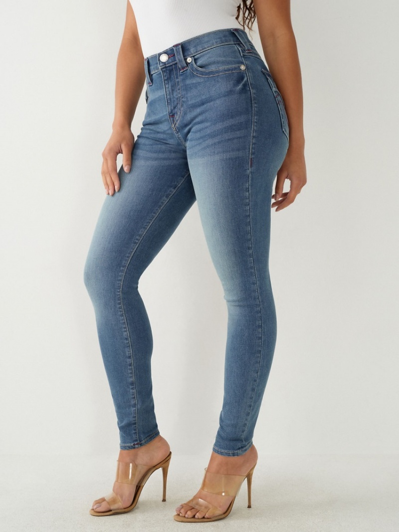 Super Skinny Jeans True Religion Halle High Rise Femme Jaune | KIN-96104805