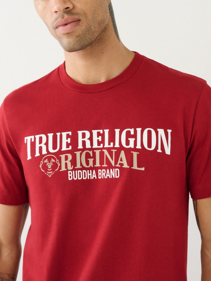 T Shirts True Religion True Logo Homme Beige | MNA-48684119