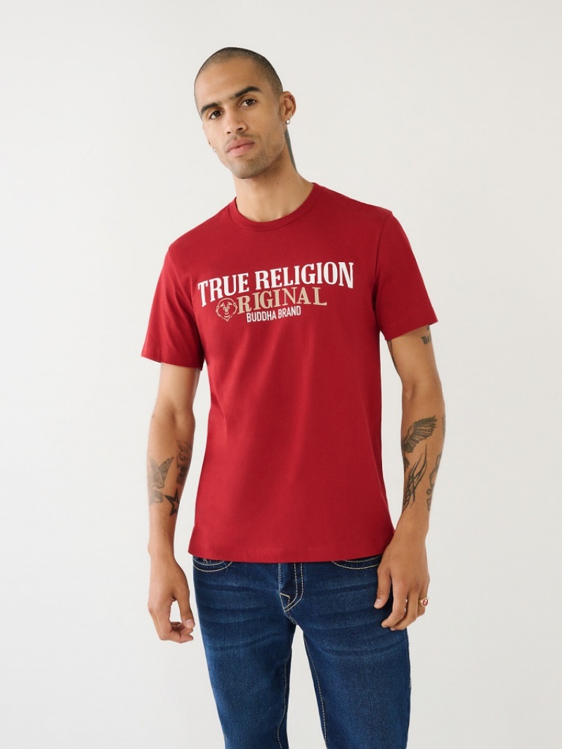 T Shirts True Religion True Logo Homme Beige | MNA-48684119