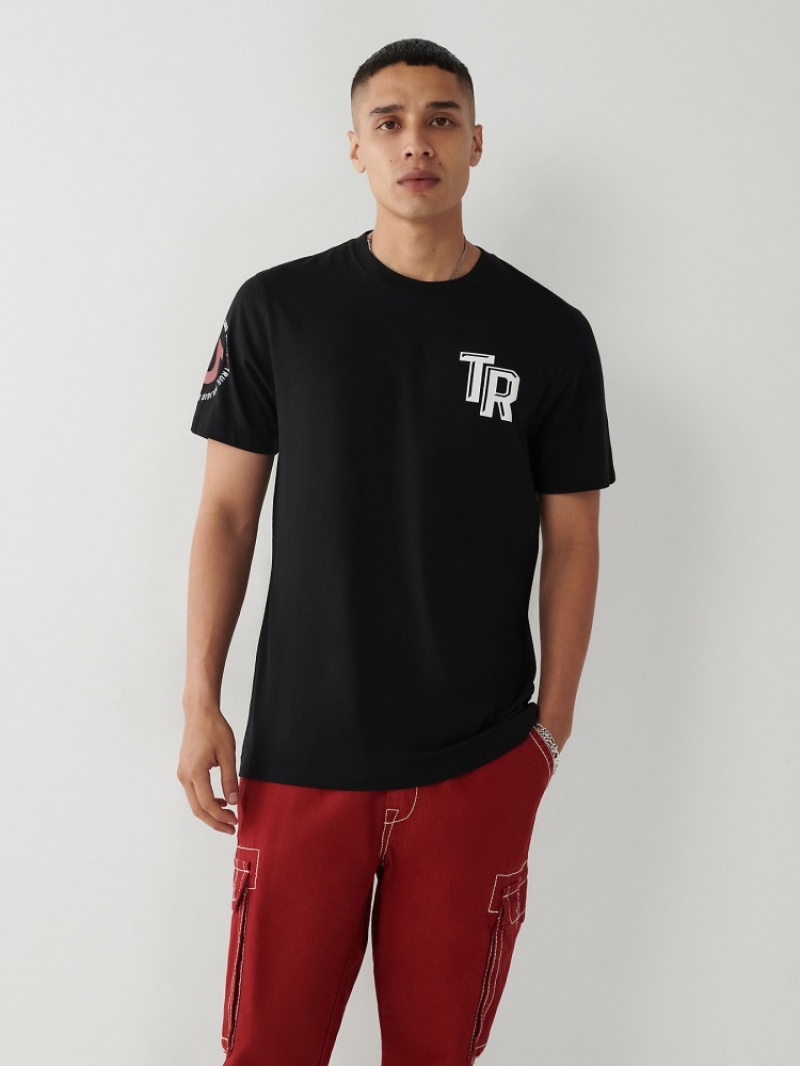 T Shirts True Religion True Logo Homme Kaki | ZCY-73255068