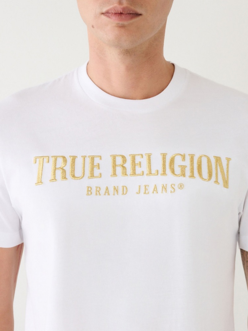 T Shirts True Religion True Logo Homme Bleu | WSJ-66997629