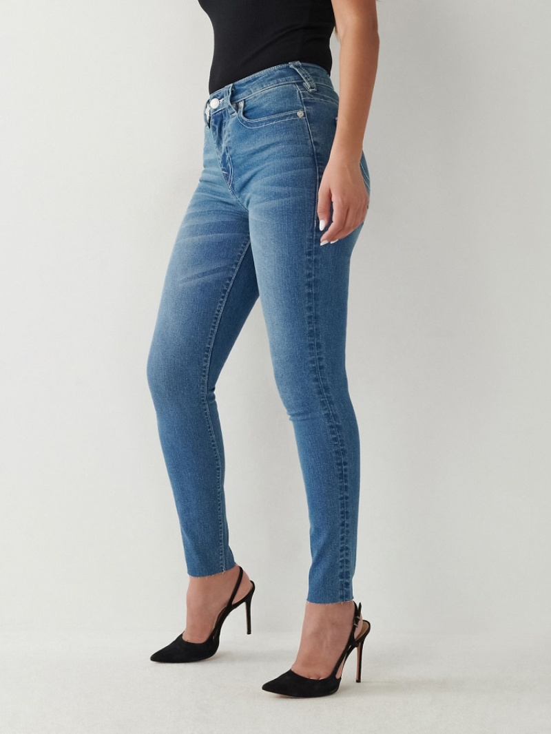 Super Skinny Jeans True Religion Halle High Rise Femme Orange Rose | VZJ-65787147