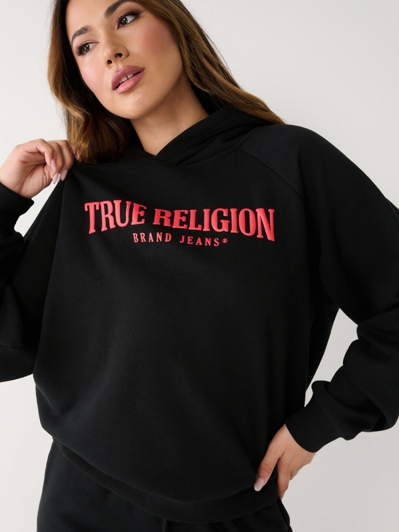 Sweat a Capuche True Religion True Relaxed Femme Bleu | VKR-73827960