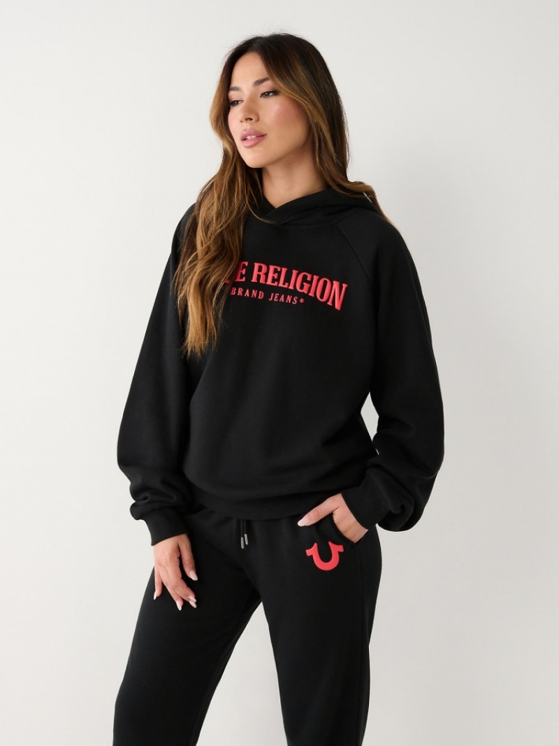 Sweat a Capuche True Religion True Relaxed Femme Bleu | VKR-73827960