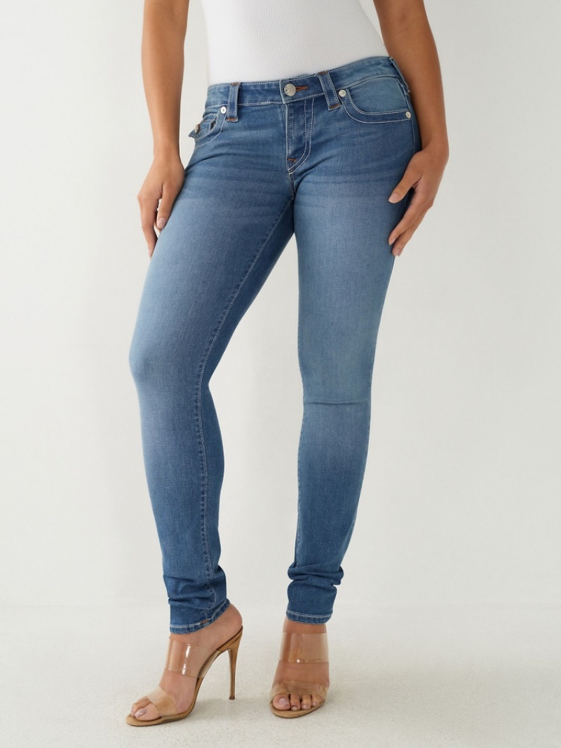 Jean Skinny True Religion Stella Low Rise Femme Bleu Marine | GPR-79273876