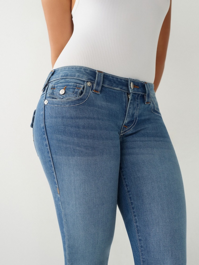 Jean Skinny True Religion Stella Low Rise Femme Bleu Marine | GPR-79273876