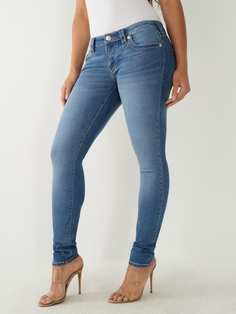 Jean Skinny True Religion Stella Low Rise Femme Bleu Marine | GPR-79273876