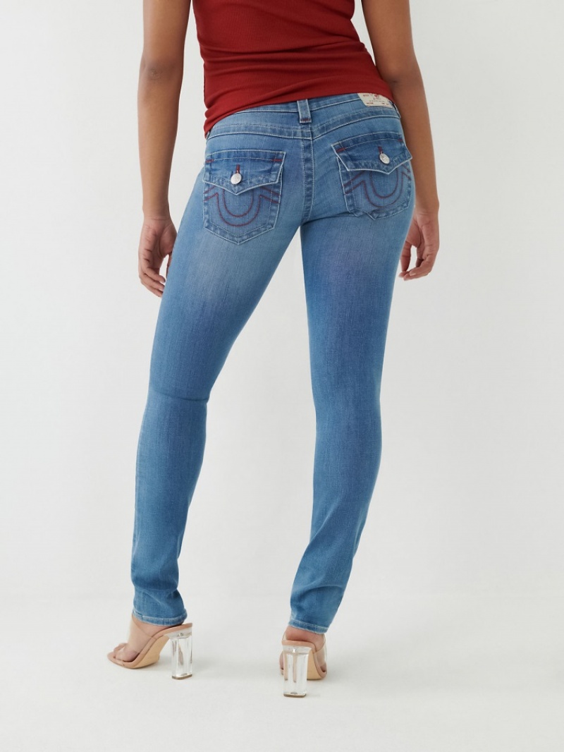 Jean Skinny True Religion Stella Low Rise Femme Bleu Marine | AMH-94850125