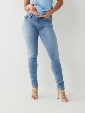 Jean Skinny True Religion Stella Low Rise Big T Femme Bleu | FAM-56057816