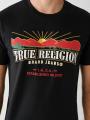 T Shirts True Religion True Logo Homme Noir Jaune | FZI-15926517