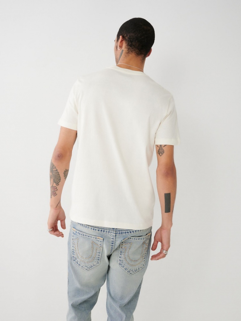 T Shirts True Religion True Graphique Homme Bleu | QAI-98526547