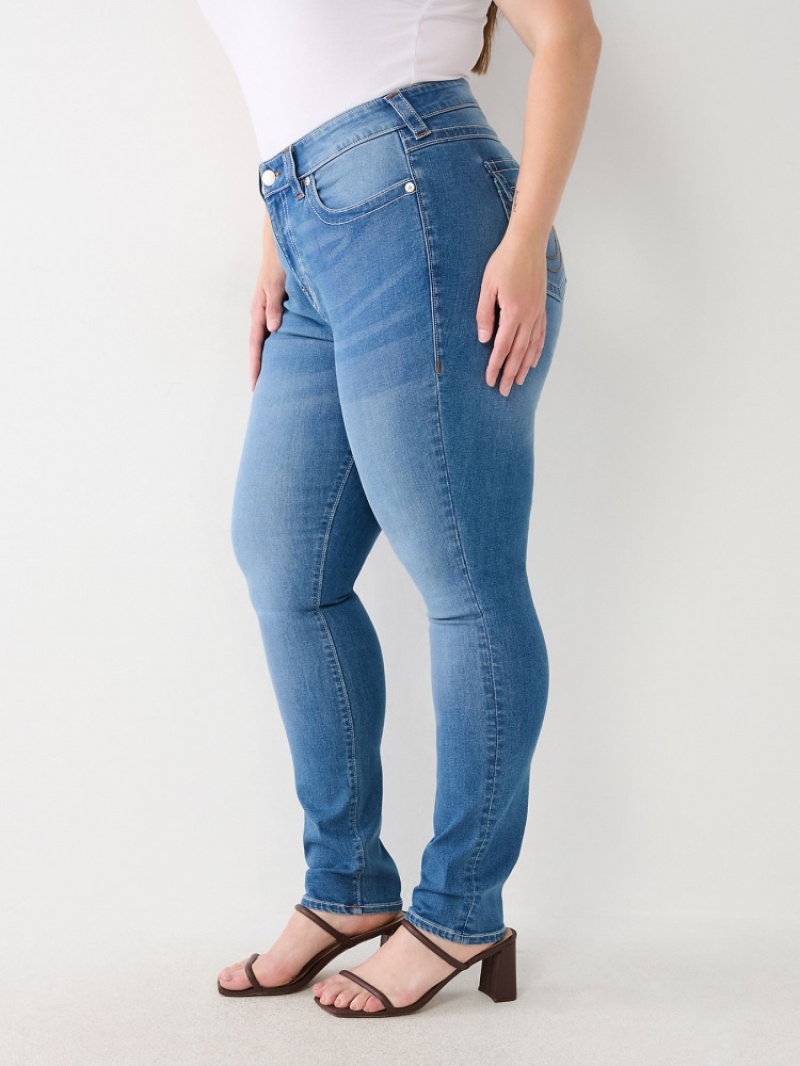 Jean Skinny True Religion Plus Stella Low Rise Femme Bleu | JDR-59277692