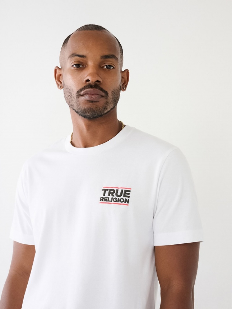 T Shirts True Religion True Buddha Homme Bleu | MPK-74976510