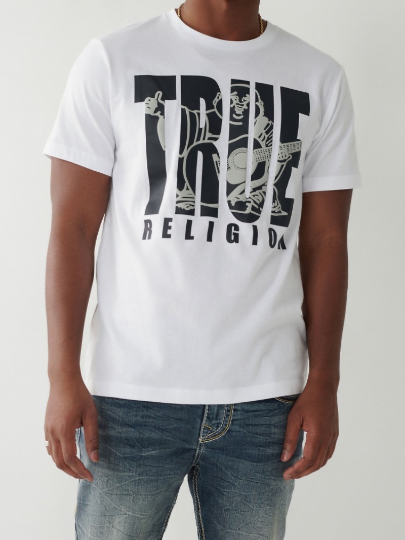 T Shirts True Religion True Buddha Homme Bleu | ASD-73704060