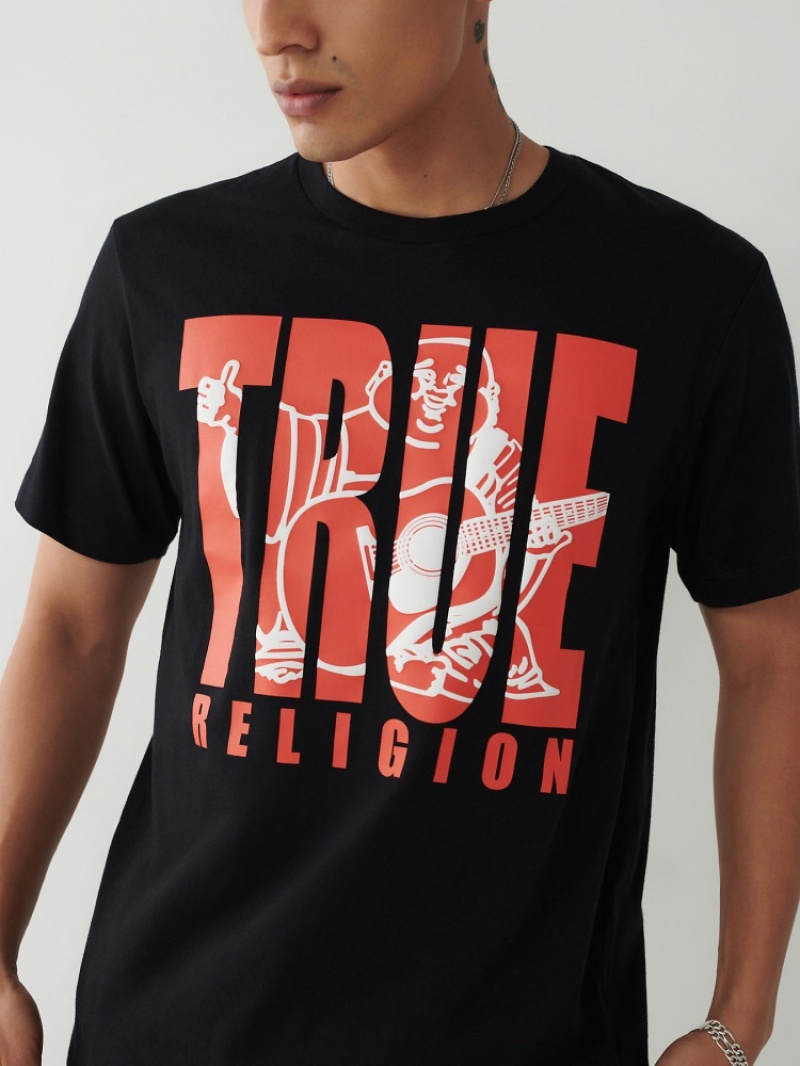 T Shirts True Religion True Buddha Homme Bleu Marine | EUM-65993093